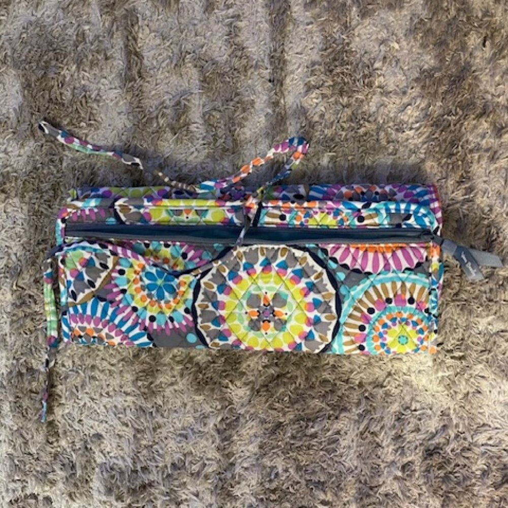 Vera Bradley Flat / Curling Iron Cover with zipper